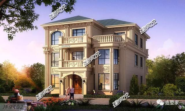 歐式自建三層別墅設(shè)計圖，不一般的人建不一般的別墅！