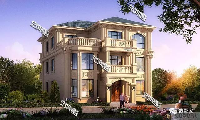 歐式自建三層別墅設(shè)計圖，不一般的人建不一般的別墅！