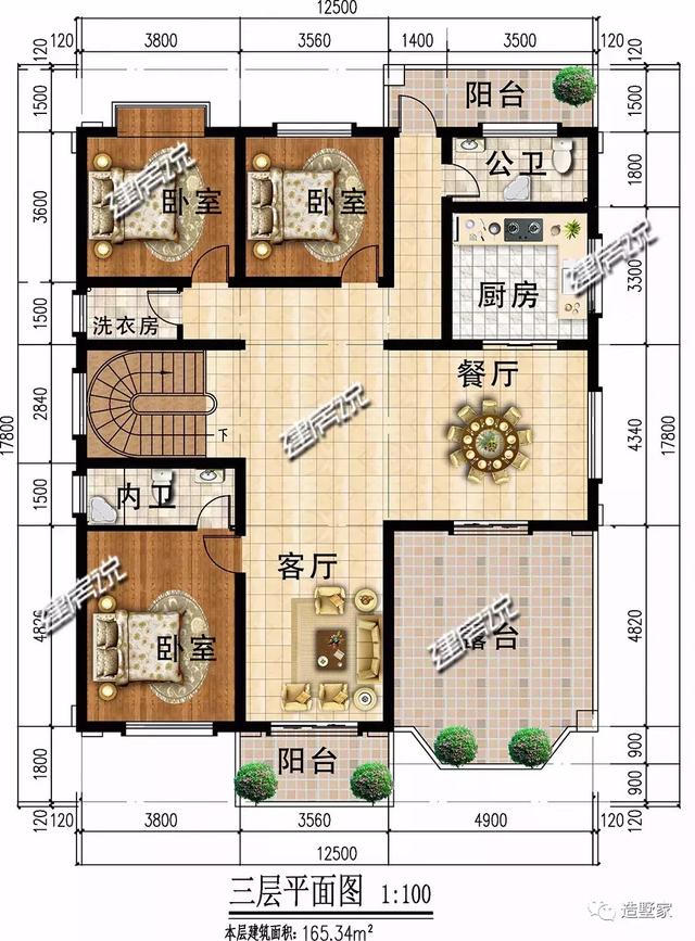 歐式自建三層別墅設(shè)計圖，不一般的人建不一般的別墅！