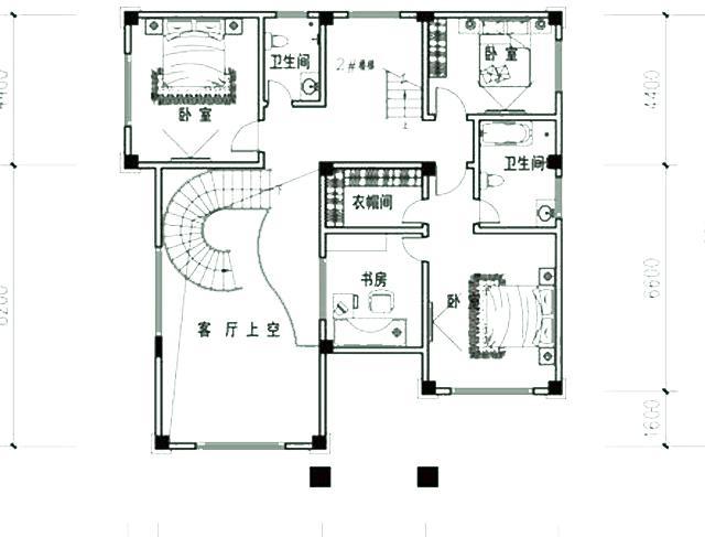 三層別墅圖紙全套設(shè)計(jì)圖，戶型漂亮，空間布局合理。