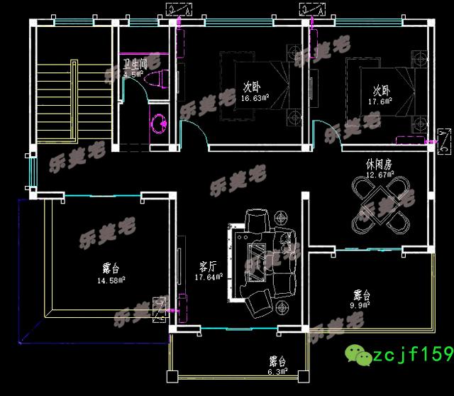三層別墅圖紙全套設(shè)計(jì)圖，戶型漂亮，空間布局合理。