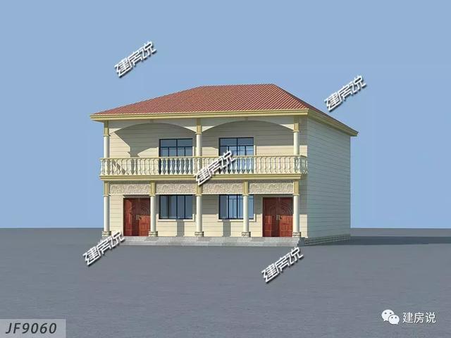 經濟又實用的兄弟雙拼別墅設計圖，家有兩兄弟的這樣建經濟又劃算。