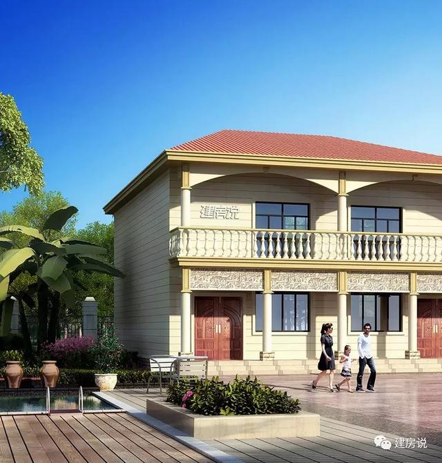 經濟又實用的兄弟雙拼別墅設計圖，家有兩兄弟的這樣建經濟又劃算。