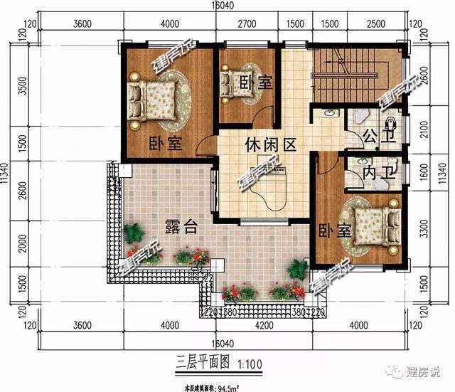 三層歐式別墅設(shè)計(jì)圖，高貴大氣，讓人心生向往。