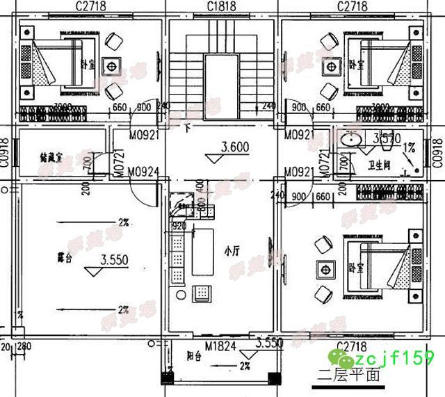 5棟農(nóng)村簡約二層自建別墅設(shè)計圖，各種款式任你挑選