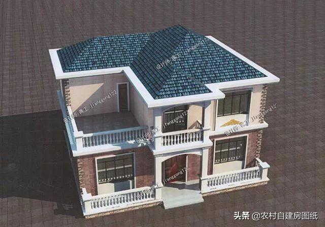 最實用的二層農村別墅設計圖，兩種尺寸，不一樣的布局