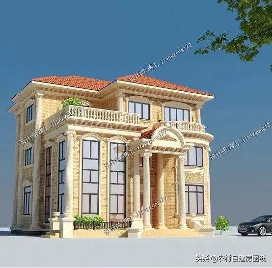 4款豪氣沖天的三層歐式別墅設(shè)計圖，非常經(jīng)濟的歐式小洋樓