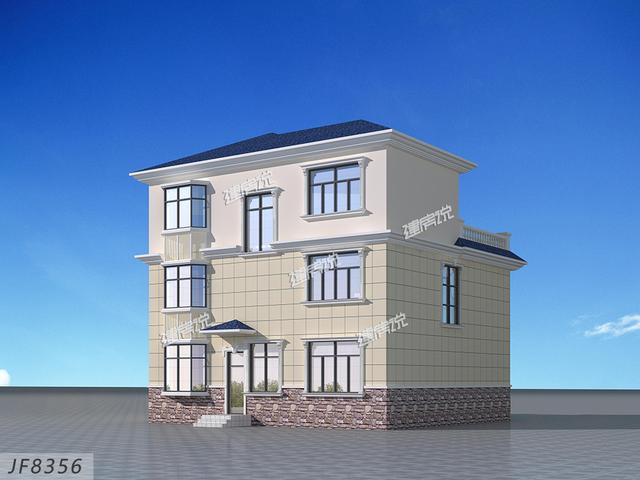 氣質(zhì)非常突出的三層別墅設(shè)計圖，蓋獨一棟的別墅。讓別人羨慕去吧！