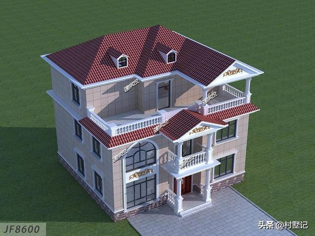 湖南兩兄弟合建3層歐式別墅設(shè)計圖，建了漂亮的別墅，惹全村人羨慕