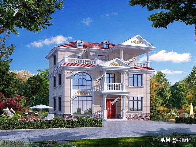 湖南兩兄弟合建3層歐式別墅設(shè)計圖，建了漂亮的別墅，惹全村人羨慕