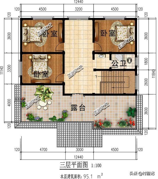 湖南兩兄弟合建3層歐式別墅設(shè)計圖，建了漂亮的別墅，惹全村人羨慕