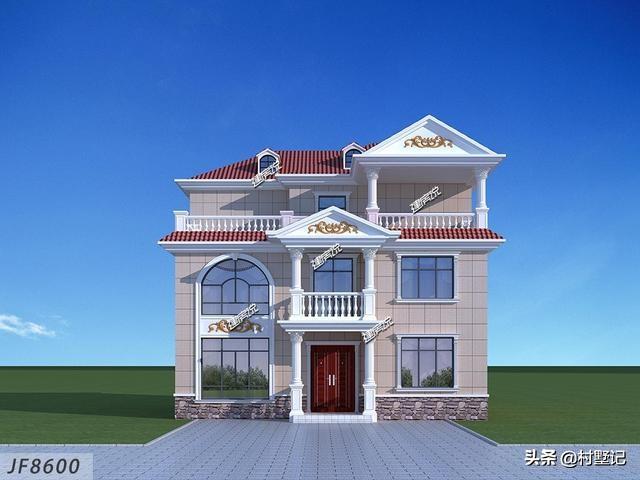 湖南兩兄弟合建3層歐式別墅設(shè)計圖，建了漂亮的別墅，惹全村人羨慕