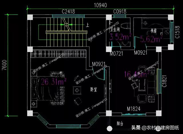 12款三層農(nóng)村別墅設(shè)計(jì)圖，主題造價(jià)20萬(wàn)，占地100平方米左右