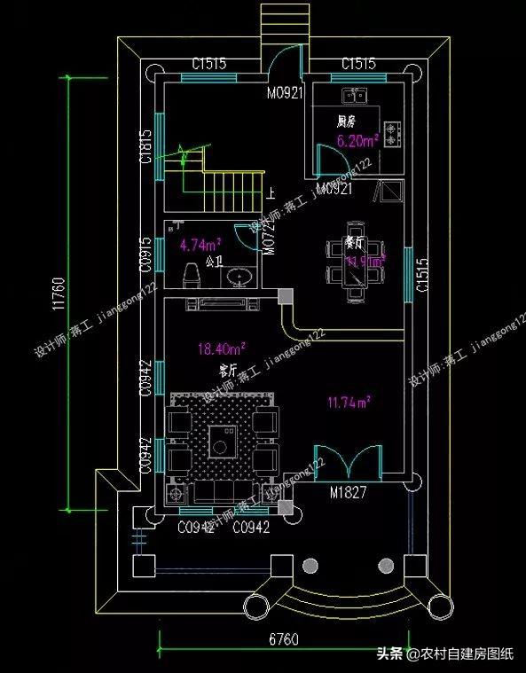 12款三層農(nóng)村別墅設(shè)計(jì)圖，主題造價(jià)20萬(wàn)，占地100平方米左右