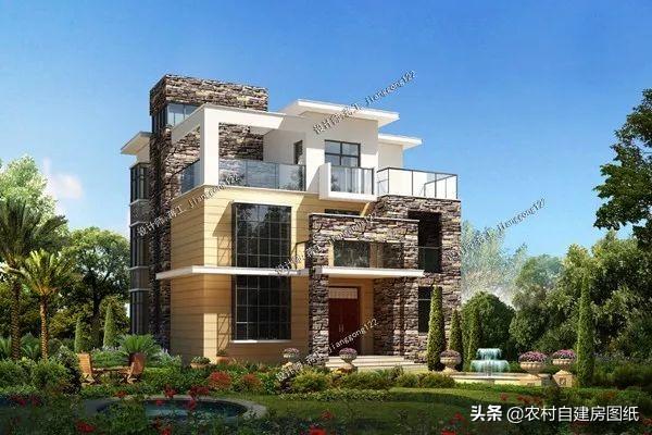 4款三層半現(xiàn)代風(fēng)格別墅設(shè)計(jì)圖，實(shí)用和高顏值兼顧