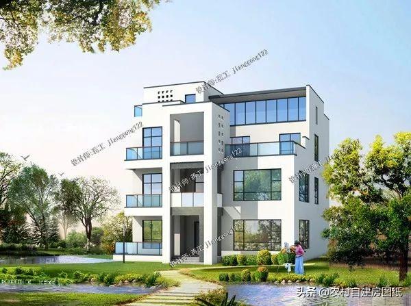 4款三層半現(xiàn)代風(fēng)格別墅設(shè)計(jì)圖，實(shí)用和高顏值兼顧