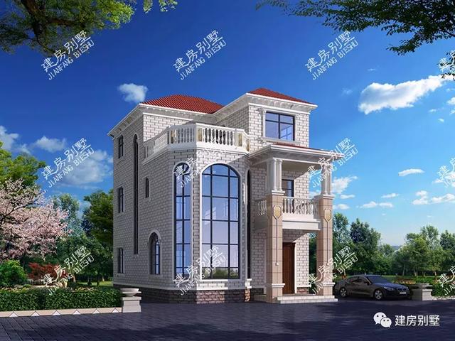 兩棟開間8-9米之間的自建房設計圖，建棟漂亮實用的別墅