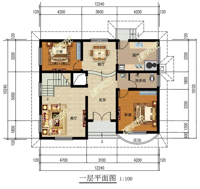 3套二層別墅設(shè)計(jì)圖，只要20萬左右就可以建，貸款也要蓋一棟
