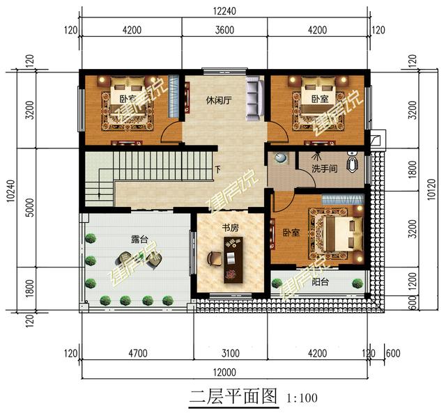 3套二層別墅設(shè)計(jì)圖，只要20萬左右就可以建，貸款也要蓋一棟