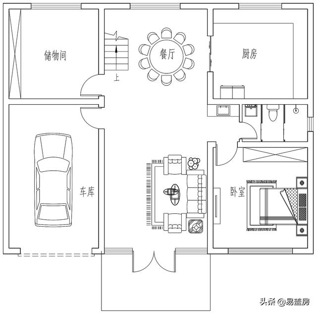 四川遂寧別墅項(xiàng)目概況：二層簡(jiǎn)歐風(fēng)格別墅設(shè)計(jì)圖，布局明確清晰