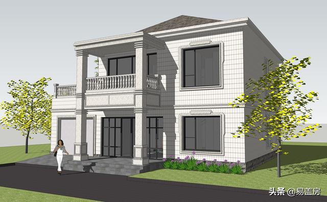 四川遂寧別墅項(xiàng)目概況：二層簡(jiǎn)歐風(fēng)格別墅設(shè)計(jì)圖，布局明確清晰