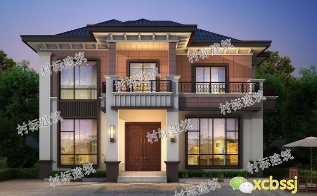 新中式二層自建房設(shè)計(jì)圖，適合中國人的生活習(xí)慣，居住舒適有意境