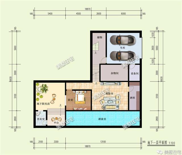 經(jīng)濟(jì)實(shí)用的農(nóng)村一層小別墅設(shè)計(jì)圖，造價(jià)低，外觀漂亮，布局也美