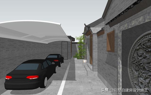 農(nóng)村四合院設(shè)計(jì)圖紙，主院功能十分齊全，可滿足業(yè)主的不同需求