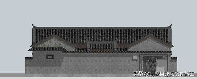 農(nóng)村四合院設(shè)計(jì)圖紙，主院功能十分齊全，可滿足業(yè)主的不同需求