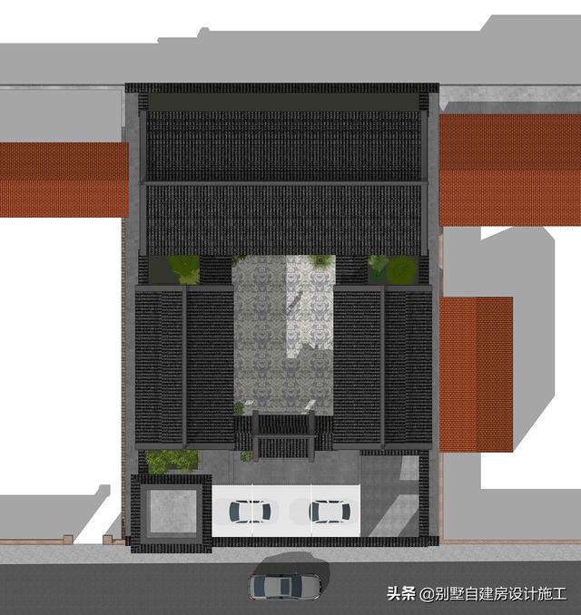 農(nóng)村四合院設(shè)計(jì)圖紙，主院功能十分齊全，可滿足業(yè)主的不同需求