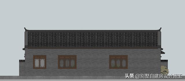 農(nóng)村四合院設(shè)計(jì)圖紙，主院功能十分齊全，可滿足業(yè)主的不同需求