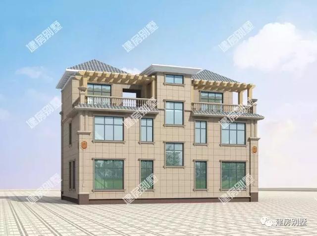 小尺寸的農村雙拼別墅設計圖，既美觀又大氣，非常緊湊