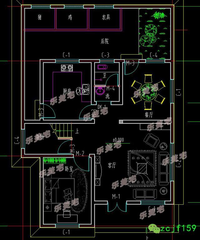 90平米農(nóng)村二層半自建房設(shè)計圖，經(jīng)典實用的三層農(nóng)村自建房設(shè)計方案
