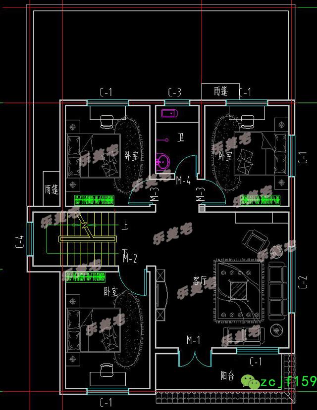 90平米農(nóng)村二層半自建房設(shè)計圖，經(jīng)典實用的三層農(nóng)村自建房設(shè)計方案