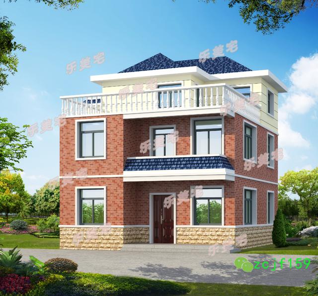 90平米農(nóng)村二層半自建房設(shè)計圖，經(jīng)典實用的三層農(nóng)村自建房設(shè)計方案