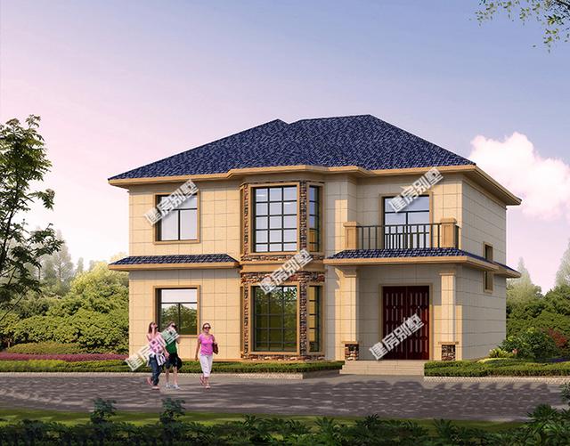 3棟面寬12.6米二層別墅設計圖，都帶堂屋設計，都是5間臥室