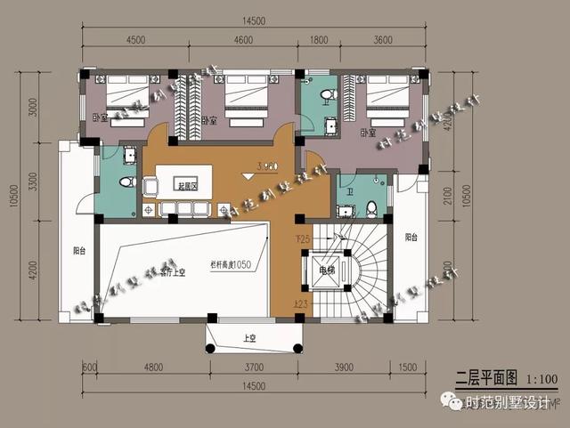 帶電梯的華麗復(fù)式別墅設(shè)計圖，功能齊全，簡直是一種享受