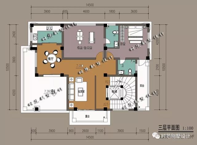 帶電梯的華麗復(fù)式別墅設(shè)計圖，功能齊全，簡直是一種享受
