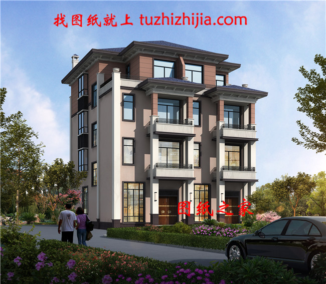 農(nóng)村四層雙拼別墅設(shè)計(jì)全套施工圖