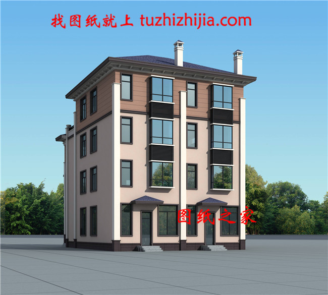 農(nóng)村四層雙拼別墅設(shè)計(jì)全套施工圖