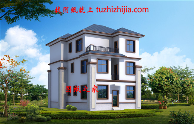 115平方米農(nóng)村三層別墅設(shè)計(jì)圖，預(yù)算30萬左右