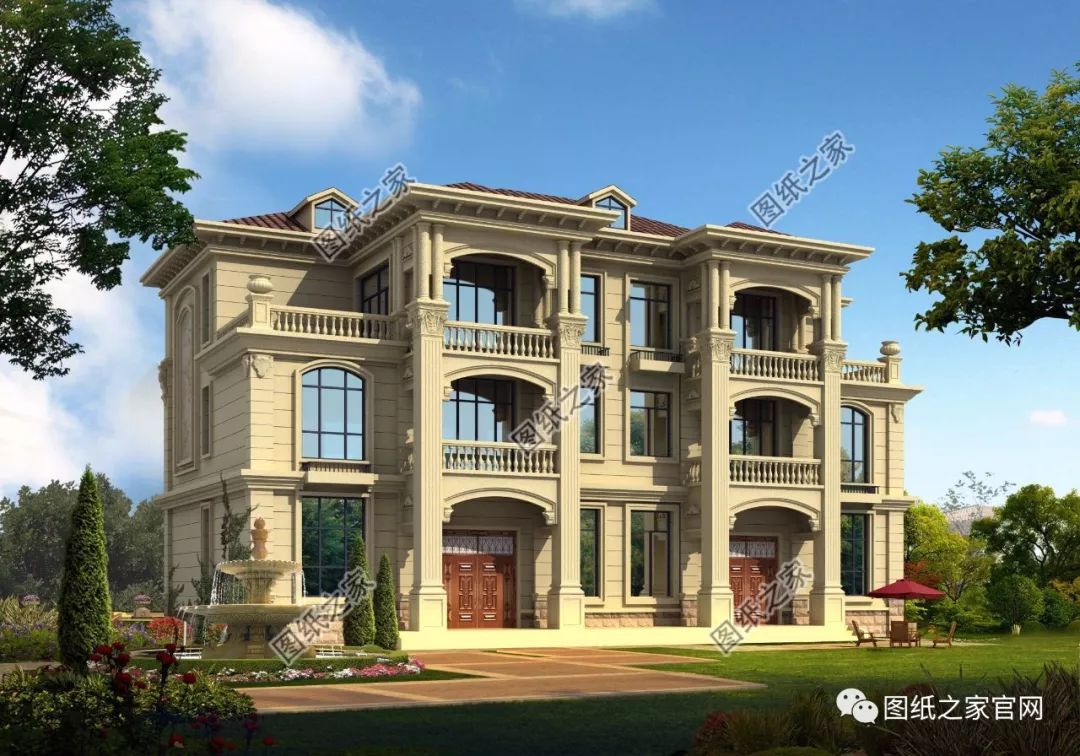 兄弟雙拼別墅二層、三層戶型方案大全（帶外觀圖片），想建雙拼的必看