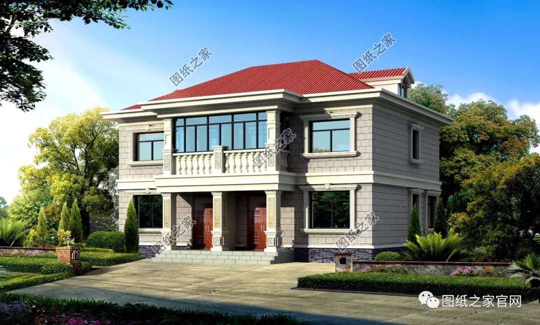 兄弟雙拼別墅二層、三層戶型方案大全（帶外觀圖片），想建雙拼的必看