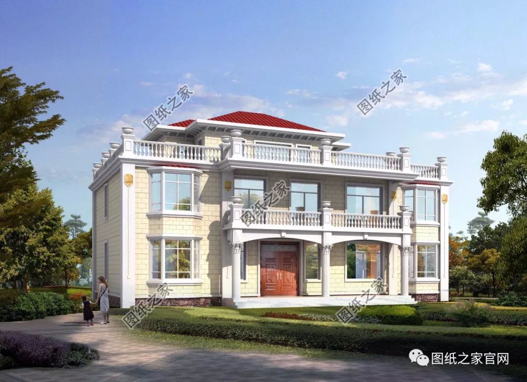 兄弟雙拼別墅二層、三層戶型方案大全（帶外觀圖片），想建雙拼的必看