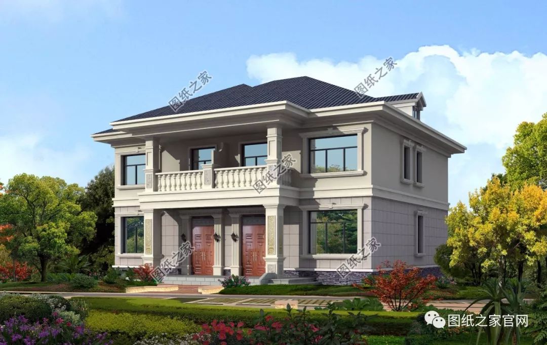 兄弟雙拼別墅二層、三層戶型方案大全（帶外觀圖片），想建雙拼的必看