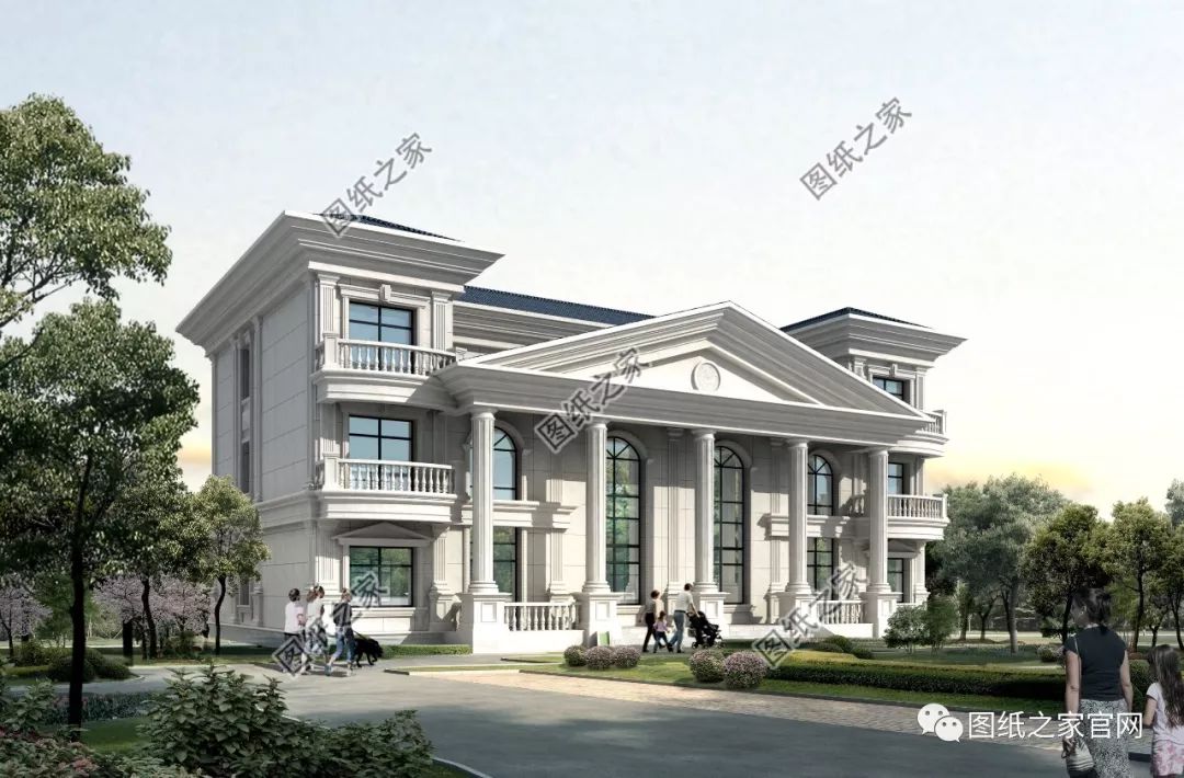 兄弟雙拼別墅二層、三層戶型方案大全（帶外觀圖片），想建雙拼的必看