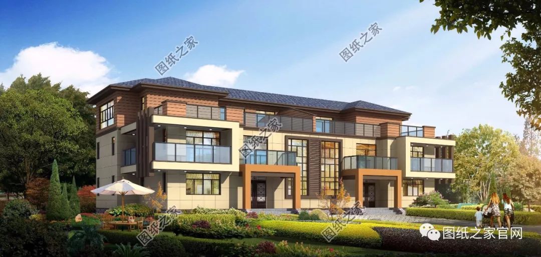 兄弟雙拼別墅二層、三層戶型方案大全（帶外觀圖片），想建雙拼的必看