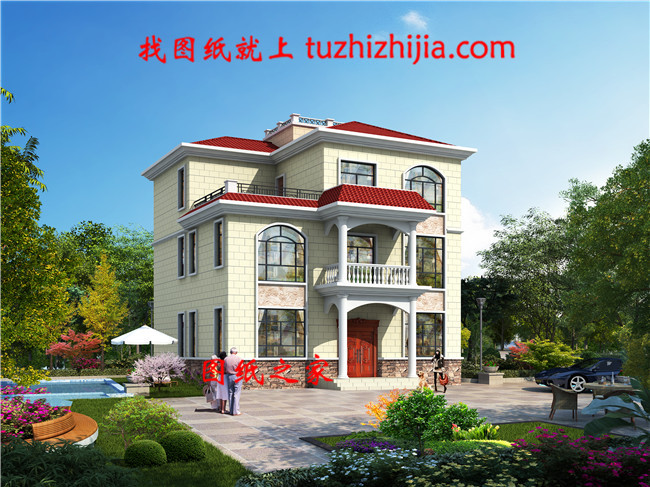 30萬(wàn)造價(jià)三層別墅建筑設(shè)計(jì)圖紙，戶型利用率高