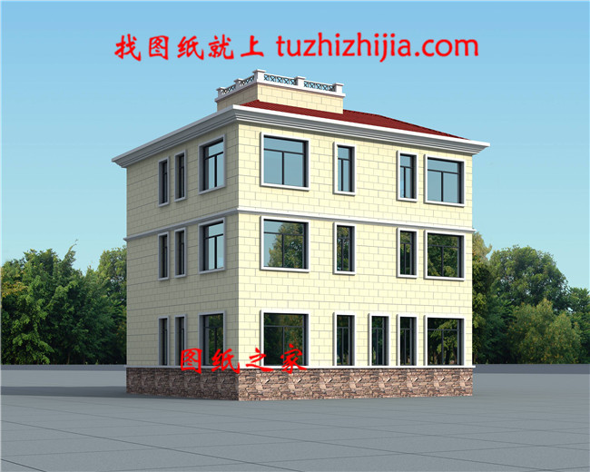 30萬(wàn)造價(jià)三層別墅建筑設(shè)計(jì)圖紙，戶型利用率高