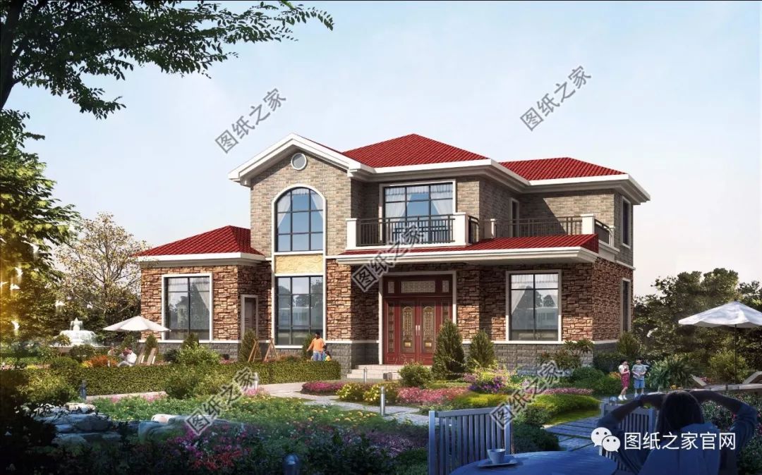 40款全新設(shè)計二層別墅外觀圖片大全，最漂亮的農(nóng)村二層小樓